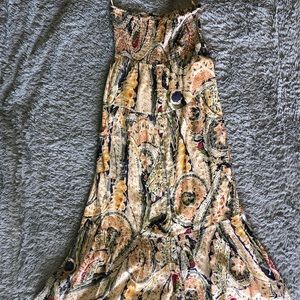 AE strapless peasant dress